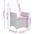 Sillones reclinables jardín con cojines marrones 2 uds ratán