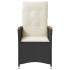 Sillones reclinable jardín cojines 2 uds ratán sintético