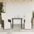 Sillones reclinables jardín con cojines marrones 2 uds ratán