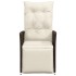 Sillones reclinables jardín con cojines marrones 2 uds ratán