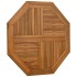 Tablero de mesa octogonal de madera maciza de teca 80x80x2,5