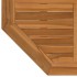 Tablero de mesa octogonal de madera maciza de teca 80x80x2,5