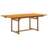 Juego comedor de jardín 5 pzas madera maciza acacia y
