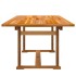 Juego comedor de jardín 5 pzas madera maciza acacia y