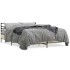 Estructura cama madera ingeniería metal roble Sonoma 160x200