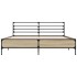 Estructura cama madera ingeniería metal roble Sonoma 160x200