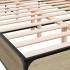 Estructura cama madera ingeniería metal roble Sonoma 160x200