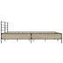 Estructura cama madera ingeniería metal roble Sonoma 180x200