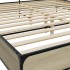 Estructura cama madera ingeniería metal roble Sonoma 180x200