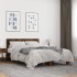 Estructura cama madera ingeniería metal roble ahumado
