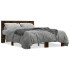 Estructura cama madera ingeniería metal roble ahumado