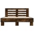 Estructura cama madera ingeniería metal roble ahumado