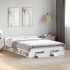 Estructura cama con cajones madera ingeniería blanca 160x200