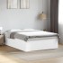 Estructura de cama madera de ingeniería blanca 160x200