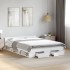 Cama con cajones madera de ingeniería blanco 140x200