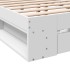 Cama con cajones madera de ingeniería blanco 140x200