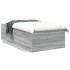 Estructura de cama madera de ingeniería gris Sonoma 100x200