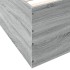 Estructura de cama madera de ingeniería gris Sonoma 100x200