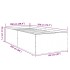 Estructura de cama madera de ingeniería gris Sonoma 100x200