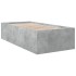 Estructura de cama madera de ingeniería gris hormigón