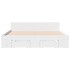 Estructura cama con cajones madera ingeniería blanca 150x200