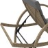 Tumbona con cojín ratán sintético beige 60x199x42