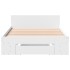 Cama con cajón madera de ingeniería blanca 90x200