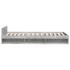Cama con cajón madera de ingeniería gris hormigón 75x190