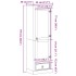 Armario Corona madera maciza de pino 55x38x170