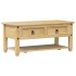 Mesa de centro cajones Corona madera maciza pino 100x48x45