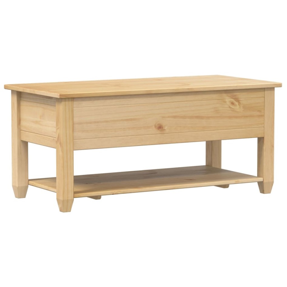 Mesa de centro cajones Corona madera maciza pino 100x48x45