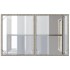Mesa jardín superficie vidrio ratán PE gris claro 110x68x70