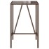 Mesa de bar de exterior ratán sintético marrón 70x70x110