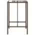 Mesa de bar de exterior ratán sintético marrón 70x70x110