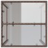 Mesa de bar de exterior ratán sintético marrón 70x70x110