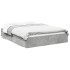 Cama con cajones madera ingeniería gris hormigón 160x200