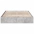 Cama con cajones madera ingeniería gris hormigón 160x200