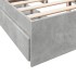 Cama con cajones madera ingeniería gris hormigón 160x200