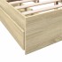 Cama con cajones madera ingeniería roble Sonoma 150x200
