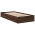 Cama con cajones madera de ingeniería marrón roble 90x200