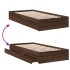 Cama con cajones madera de ingeniería marrón roble 90x200