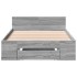 Cama con cajón madera de ingeniería gris Sonoma 90x190