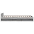 Cama con cajón madera de ingeniería gris Sonoma 90x190