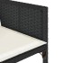 Set de comedor de jardín 9 pzas y cojines ratán sintético