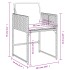 Set de comedor de jardín 9 pzas y cojines ratán sintético