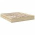 Cama con cajones madera ingeniería roble Sonoma 180x200