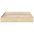 Cama con cajones madera ingeniería roble Sonoma 180x200