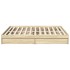 Cama con cajones madera ingeniería roble Sonoma 180x200