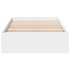 Cama con cajones madera de ingeniería blanca 90x200