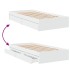 Cama con cajones madera de ingeniería blanca 90x200